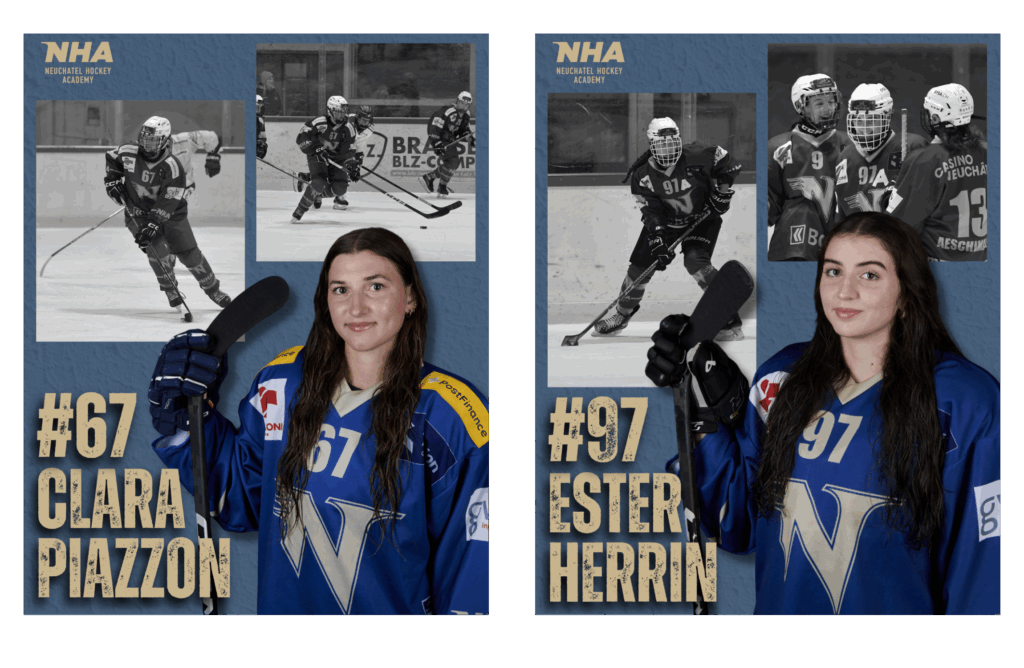 Les visages de la NHA_Hockey féminin_Ester Herrin_Clara Piazzon