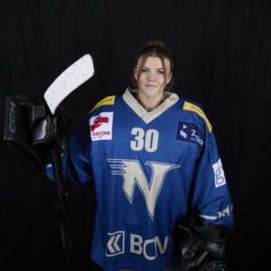 Olympe Guillemand, gardienne de la Neuchâtel Hockey Academy (PFWL)
