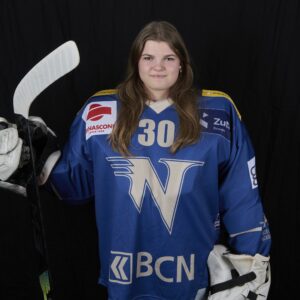Amélie Walzer, gardienne de la Neuchâtel Hockey Academy (PFWL)
